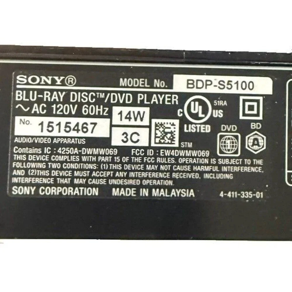 Sony bdp s5100